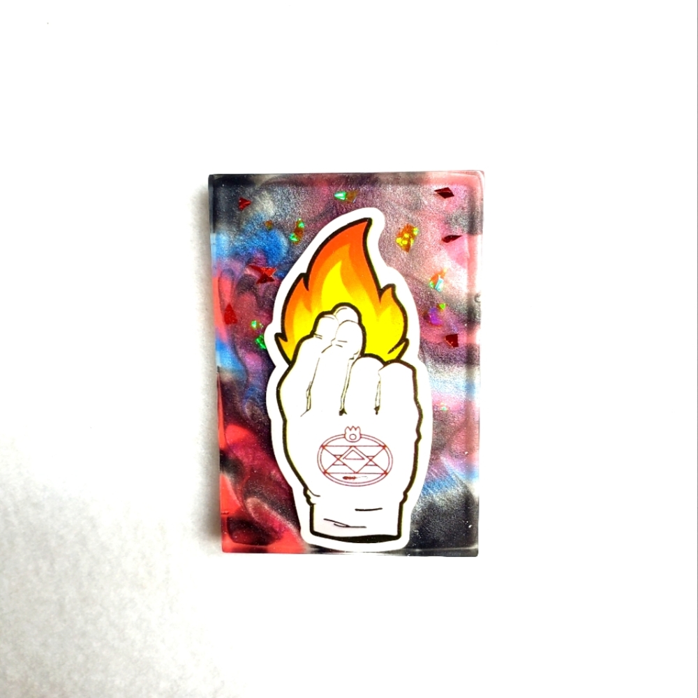 Roy Mustang Fullmetal Alchemist Resin Keychain or Fridge Magnet "Your Ch…